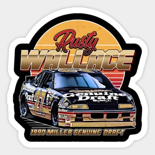 Rusty Wallace Miller Retro 80S Sticker